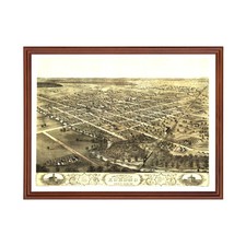 Old Map of Kokomo, IN 1868 - Vintage Kokomo Indiana Art picture