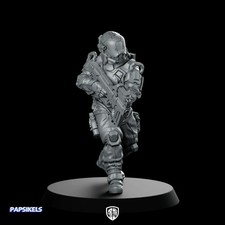 Trauma Troupe Extraction Unit B Miniature Cyberpunk Soldier 28mm & 32mm Resin picture