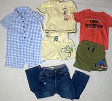 Carter's Disney Baby Levi's New Balance Baby Boy 18M Disney Check Denim Lot picture