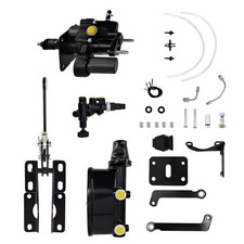 Black Hydro Brake Booster Master Cylinder For 1966 1967 - 1976 Dodge Plymouth picture