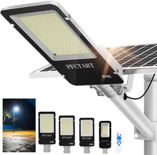 Commercial Solar Street Light Outdoor Dusk to Dawn Lamp Solar Power Flood Lights picture