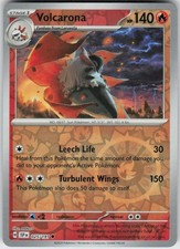 Reverse Holo Volcarona 025/191 Common Surging Sparks Near Mint picture
