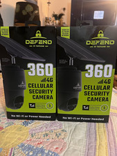 2 new Defend by Tactacam 360 4G PTZ 1080p Security Camera Battery/Solar Motion picture