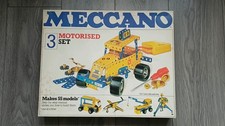 Meccano Set No 3,1978 In Original Box With 1 + 3 Manual + Stickers. VGC. picture