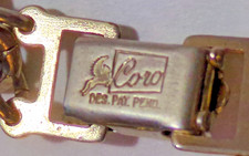 Coro Pegasus VTG Gold-tone Bracelet Double Weave Multi-Link 1945-1955 Chain 7.5