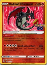 Radiant Charizard Holo Radiant Rare Pokemon GO 011/078 NM picture