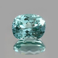 AAA Flawless Natural Ceylon Green Spinel Loose Cushion Gemstone Cut 2.40 CT picture