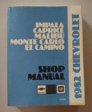 NOS Original 1982 Chevrolet Shop Manual Impala El Camino Monte Carlo Caprice picture