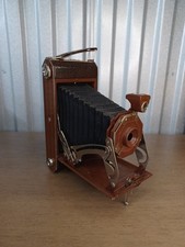 Art Deco Kodak No. 1 Kodal Six-16 Kodak Brown Folding Camera Great Shape   picture