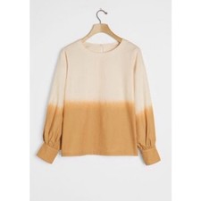 Anthropologie Dorothea Dip-Dyed Blouse NWT picture