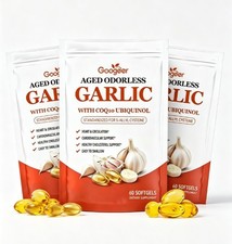 1-3x Odorless Aged-Resilia Garlic Extract 600mg Softgels (60 Count) with CoQ10 picture