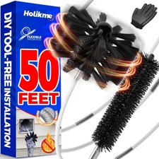 Holikme 50Feet Dryer Vent Cleaner Kit - Flexible Lint Brush with Drill Attach... picture