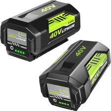 1/4x 8.0Ah/6.0Ah Battery For Ryobi 40V Lithium with LED OP4050 OP40602 OP40261 picture