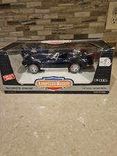 ERTL American Muscle 1963 Corvette Sting Ray Split Window Daytona Blue 1:18 EUC picture