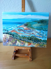 9x12in Original Oil Painting, Torrey pines park  CA _Art by MK picture