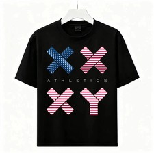Unisex Trendy Patriotic XX XY Athletic Print Tee | Workout & Casual Hang T-Shirt picture
