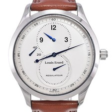 Louis Erard regulator 50201AA41 Silver Dial Hand Winding Men's Watch J#149731 picture