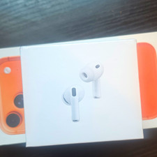 Apple AirPods Pro 3 White Wireless Bluetooth In-Ear Earbuds w/ Charging Case picture