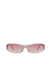 American Deadstock Y2K Dopamine Shield Sunglasses - Pink picture