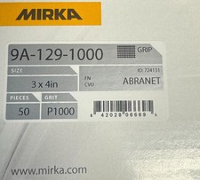 BNIB Mirka Abranet 9A-129-1000 Mesh Grip Sheet Dust Free Sanding picture