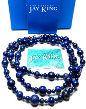 JAY KING DTR Sterling Silver Blue Lapis Long Necklace New in Box picture