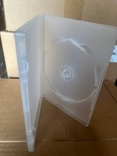 100 New Top Quality 14mm Single DVD Case Clear, Made in USA, 1095L  picture