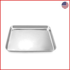 304 Stainless Steel Utility Tray - 12.2 x 9.4 Inch - Perfect for Beauty Tools picture