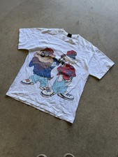 Vintage 1993 Looney Tunes Bugs Bunny and Taz Hip Hop T-Shirt, Size Large picture