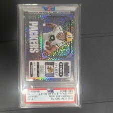 Panini Contenders Christian Watson Packers Rookie Ticket VAR-Sparkle PSA 10 picture