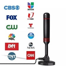 Amplified Signal Booster Digital TV Antenna Indoor 5600Mi 4K HD 1080P HDTV picture