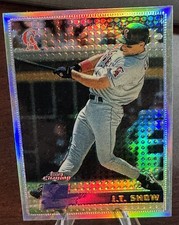 1996 J.T. SNOW 1ST YEAR TOPPS CHROME REFRACTOR #21 ANGELS picture