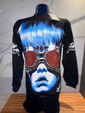 Hellstar The Future Is Black Men's Skull Logo Graphic Long Sleeve T-Shirt S picture