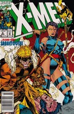 X-Men #6 Newsstand Cover (1991-2001) Marvel Comics picture