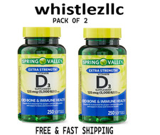 Spring Valley Vitamin D3 Softgels, 125 mcg per Softgel, 5,000 IU, 250 Ct-2 Pack picture
