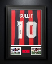 Ruud Gullit Signed AC Milan Adidas Jersey Framed Beckett COA Auto Display picture