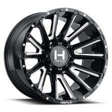 20x10 Hostile H123 Typhoon Blade Cut (Gloss Black Milled) Wheel 5x5.5 (-19mm) picture