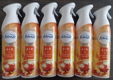 6 Febreze Luxe Air Crisp Fall Breeze Amber Patchouli Spray 8.8 oz. Brand New picture