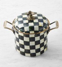 MacKenzie-Childs Stockpot, Courtly Check, 7-Qt. NEW picture