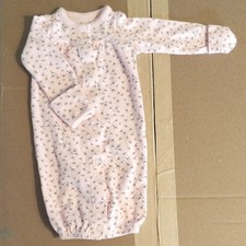 Carter's Newborn Pink Floral Footed One-Piece Coverall Sleeper Snap Cotton picture