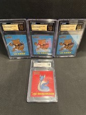 Pokemon Party Stickers (1999) #63 Abra CGC 10 Pristine/#148 Dragonair CGC GEM 10 picture