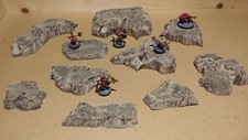 Wargaming Terrain - Medium Box Set of Hills Wasteland or Desert Finish picture