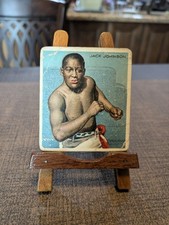 JACK JOHNSON 1910 T218 Champions MECCA Front Face Shirtless Poor-Good Boxing HOF picture