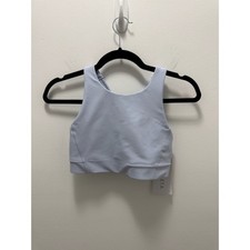 Athleta Flex Spacer Bra Light Blue Medium Impact Sports Bra XS A-C Cup picture