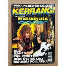 RATT KERRANG NO.112 MAGAZINE - JANUARY 23 1986 RATT COVER with more inside picture