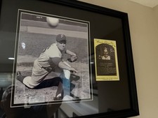 Robin Roberts Signed HOF Plaque Card Photo Display Philadelphia Phillies Framed picture