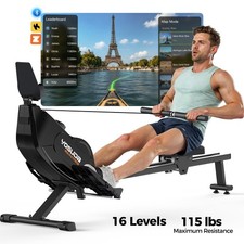 YOSUDA Magnetic Rowing Machine 350lbs Weight Capacity, Foldable Rower for Home picture