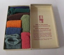 vtg Hi-Jacs terry cloth tumbler sleeves socks orig box Killinger Company MCM picture