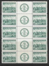 Czechoslovakia Stamp Block 1938 SC# 249 ' View of Pilsen ' Gutter Pairs picture