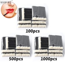 50/1000pcs Disposable Lip Brush Set Gloss Lipstick Wands Applicator Makeup Tool picture