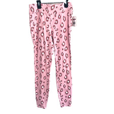 NWT Wonderly Studio Woman's Size Medium Pink/White Animal Print Leggings picture